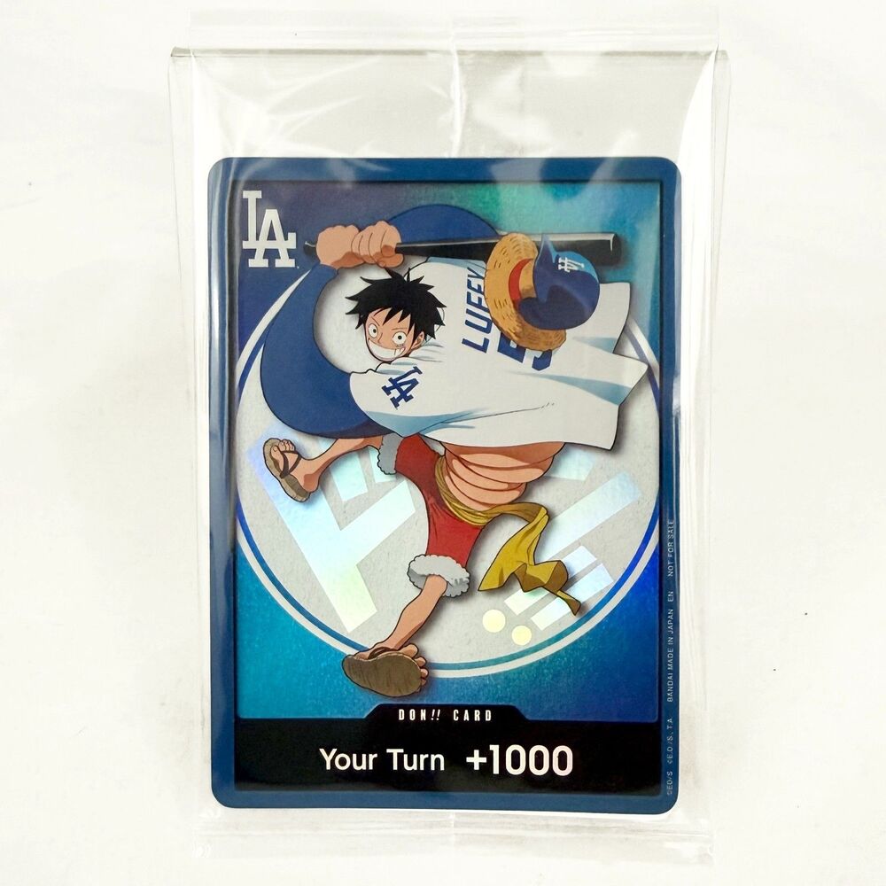 Bandai One Piece DON! Card Monkey D. Luffy Dodgers 2026 Collab